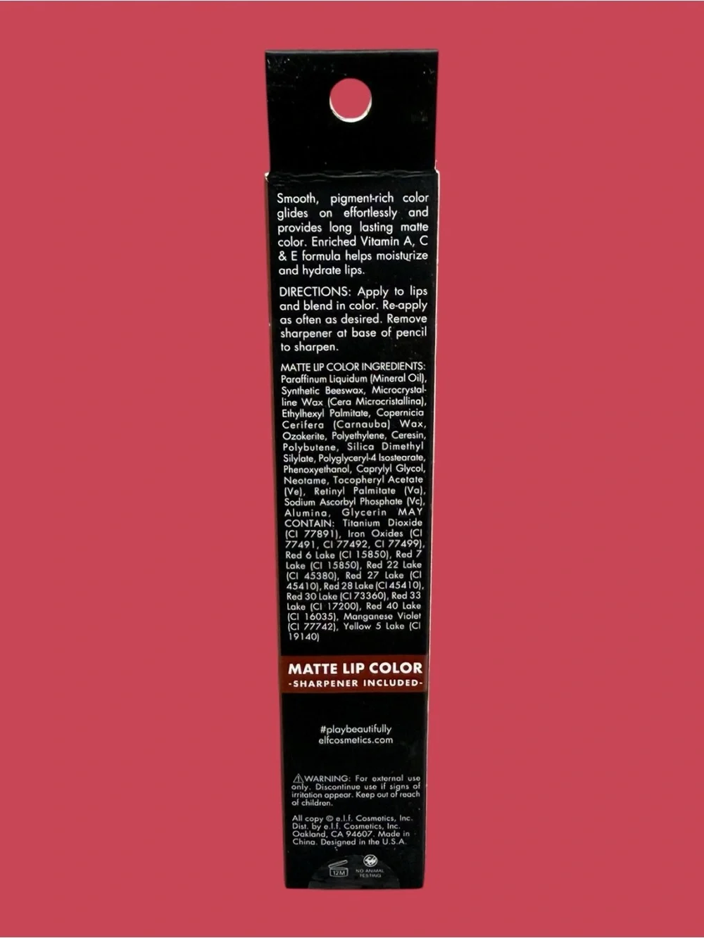 e.l.f. Matte Lip Color Wine 82468  elf Retired Color/Product